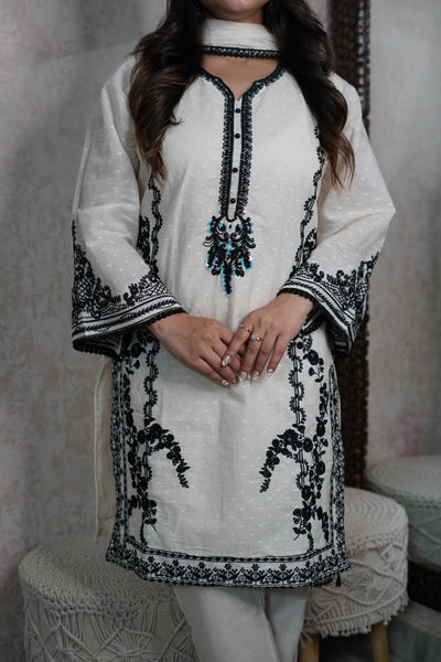 Kashida Kurta Set